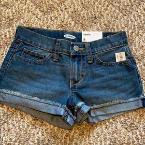 NWT Old Navy girl denim shorts size 8